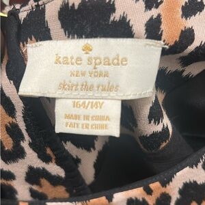 Kate Spade Animal Print Dress in Black and Tan